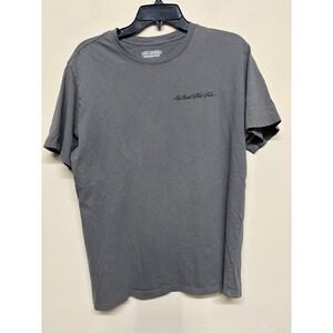 WhatTheFin Fishing Graphic T Shirt Large Gray Bass Lake Outdoor Cotton Tee